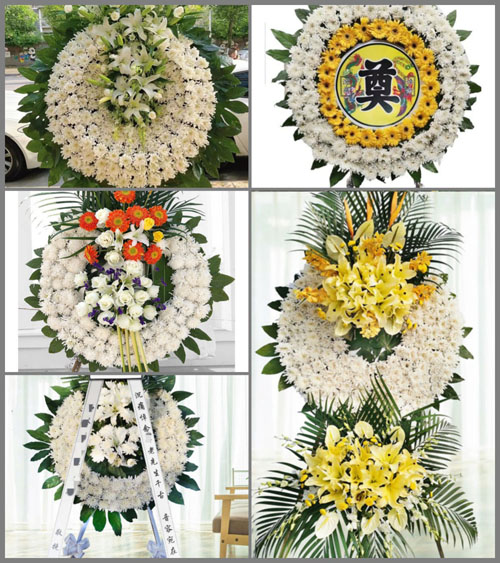 浙江省金华浦江县浦南街道花圈速递